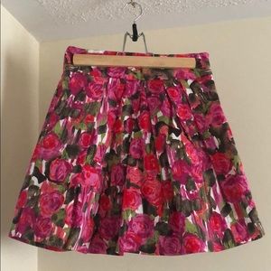 Floral Print Skirt